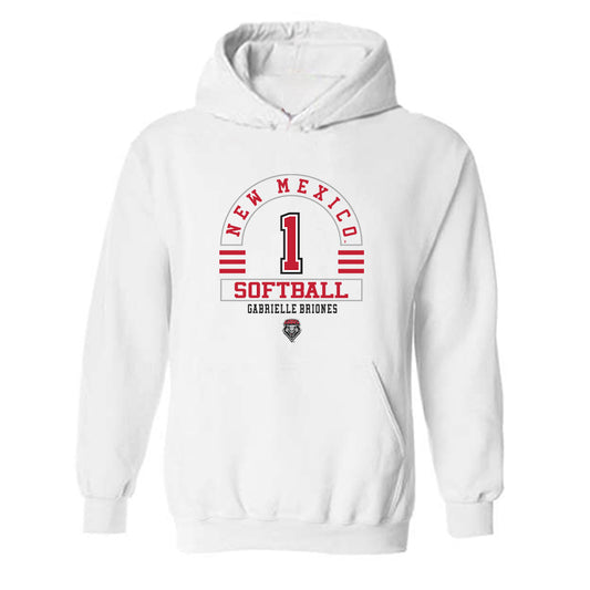 New Mexico - NCAA Softball : Gabrielle Briones - Classic Fashion Shersey Hooded Sweatshirt-0