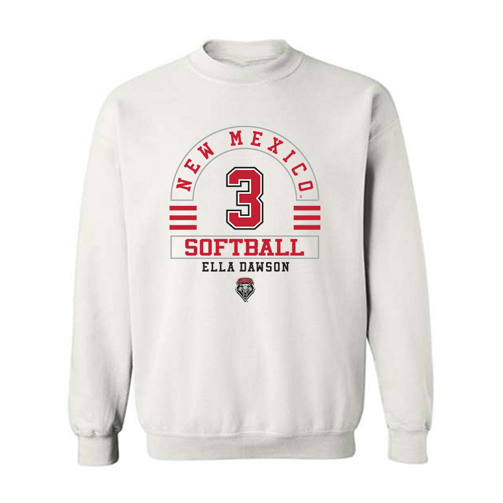 New Mexico - NCAA Softball : Ella Dawson - Classic Fashion Shersey Crewneck Sweatshirt-0