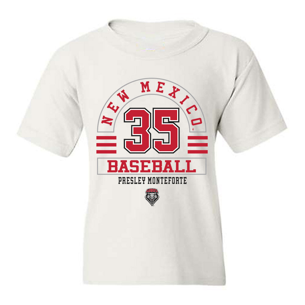 New Mexico - NCAA Baseball : Presley Monteforte - Classic Fashion Shersey Youth T-Shirt-0