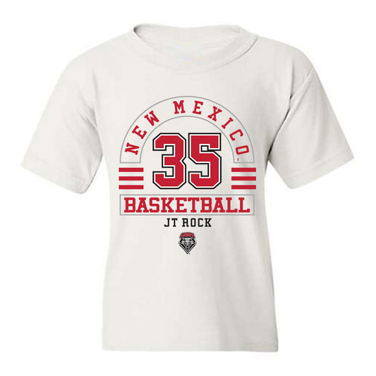 New Mexico - NCAA Men's Basketball : JT Rock - Classic Fashion Shersey Youth T-Shirt-0
