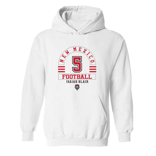 New Mexico - NCAA Football : Isaiah Blair - Classic Fashion Shersey Hooded Sweatshirt-0