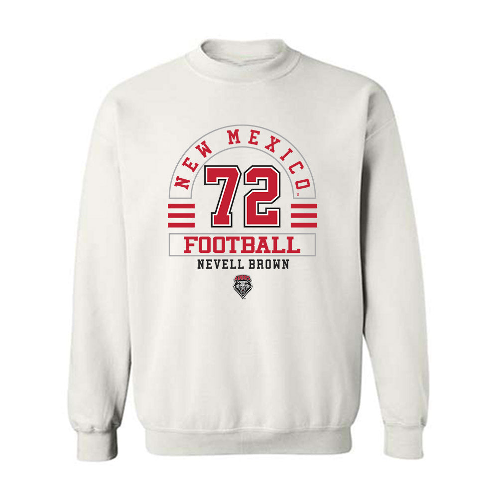 New Mexico - NCAA Football : Nevell Brown - Classic Fashion Shersey Crewneck Sweatshirt-0