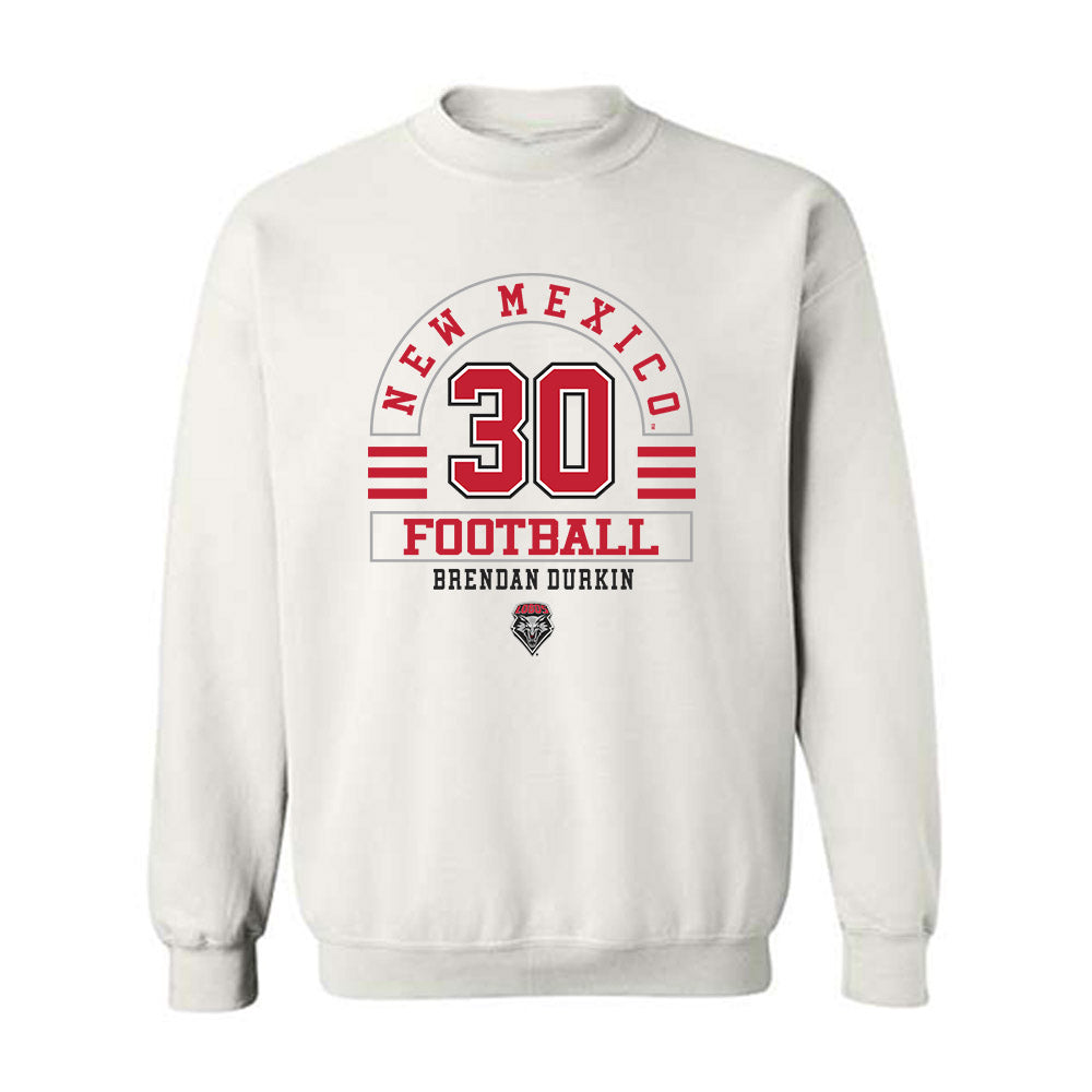 New Mexico - NCAA Football : Brendan Durkin - Classic Fashion Shersey Crewneck Sweatshirt-0