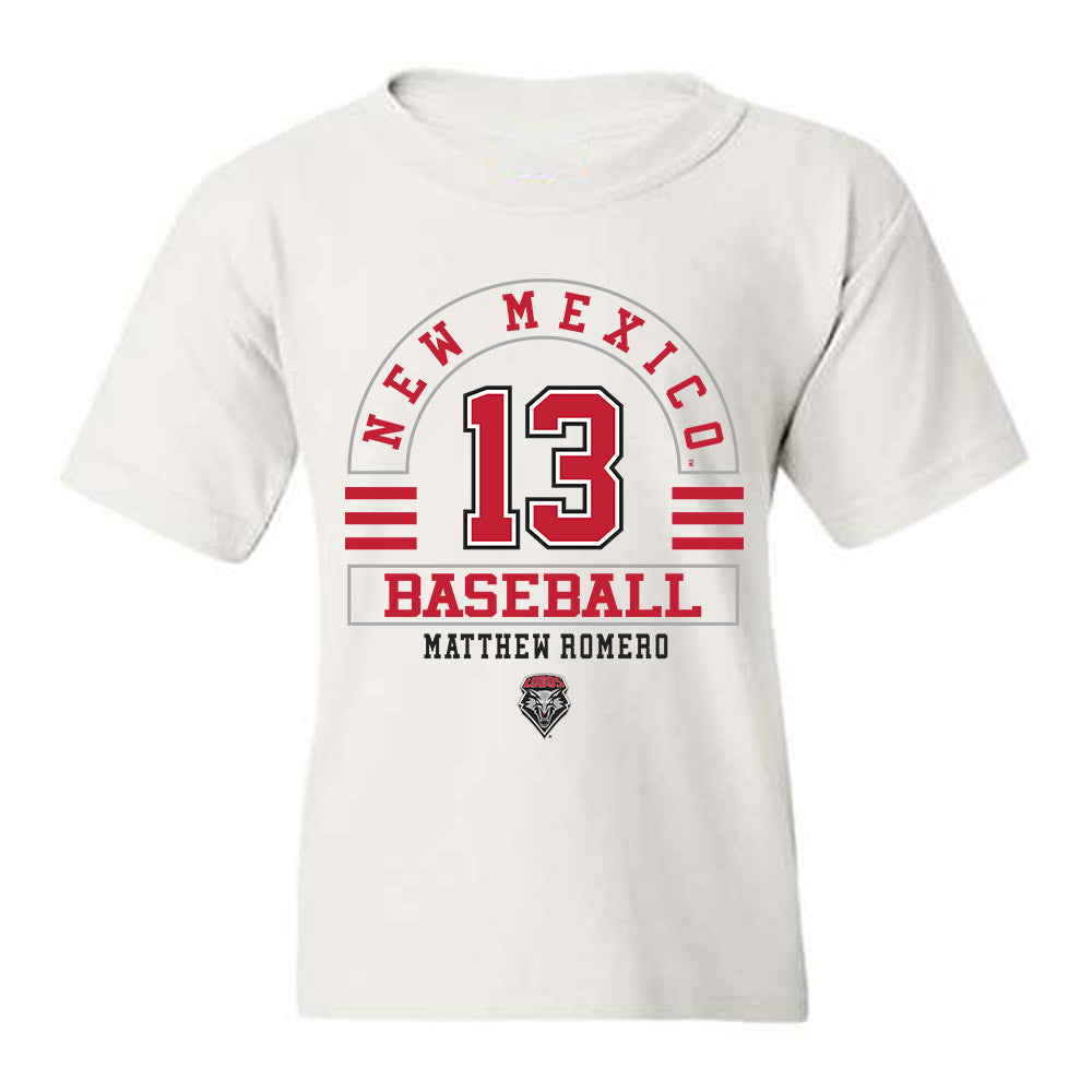 New Mexico - NCAA Baseball : Matthew Romero - Classic Fashion Shersey Youth T-Shirt-0