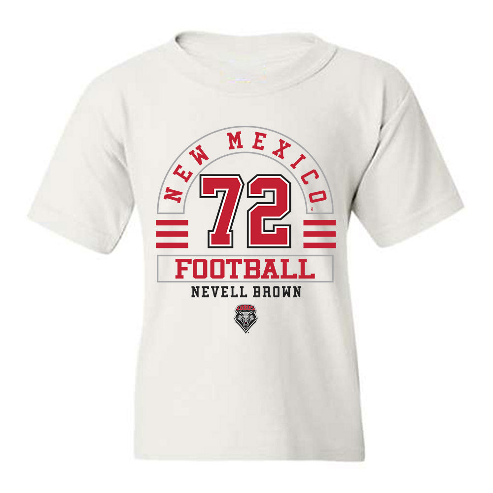New Mexico - NCAA Football : Nevell Brown - Classic Fashion Shersey Youth T-Shirt-0