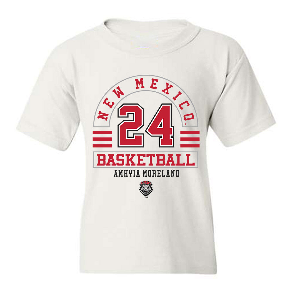 New Mexico - NCAA Women's Basketball : Amhyia Moreland - Classic Fashion Shersey Youth T-Shirt-0