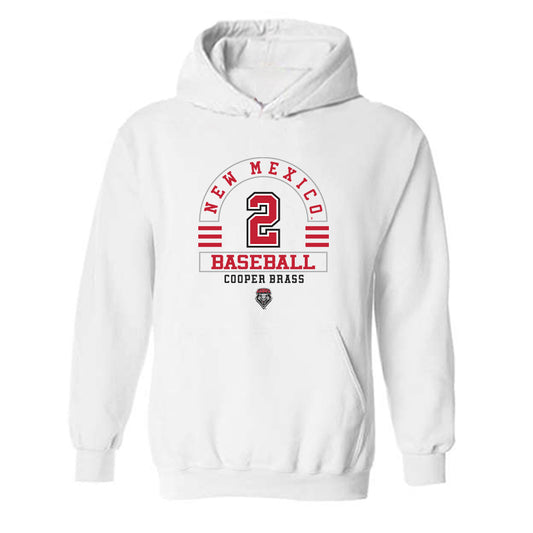 New Mexico - NCAA Baseball : Cooper Brass - Classic Fashion Shersey Hooded Sweatshirt-0