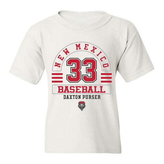 New Mexico - NCAA Baseball : Daxton Purser - Classic Fashion Shersey Youth T-Shirt-0