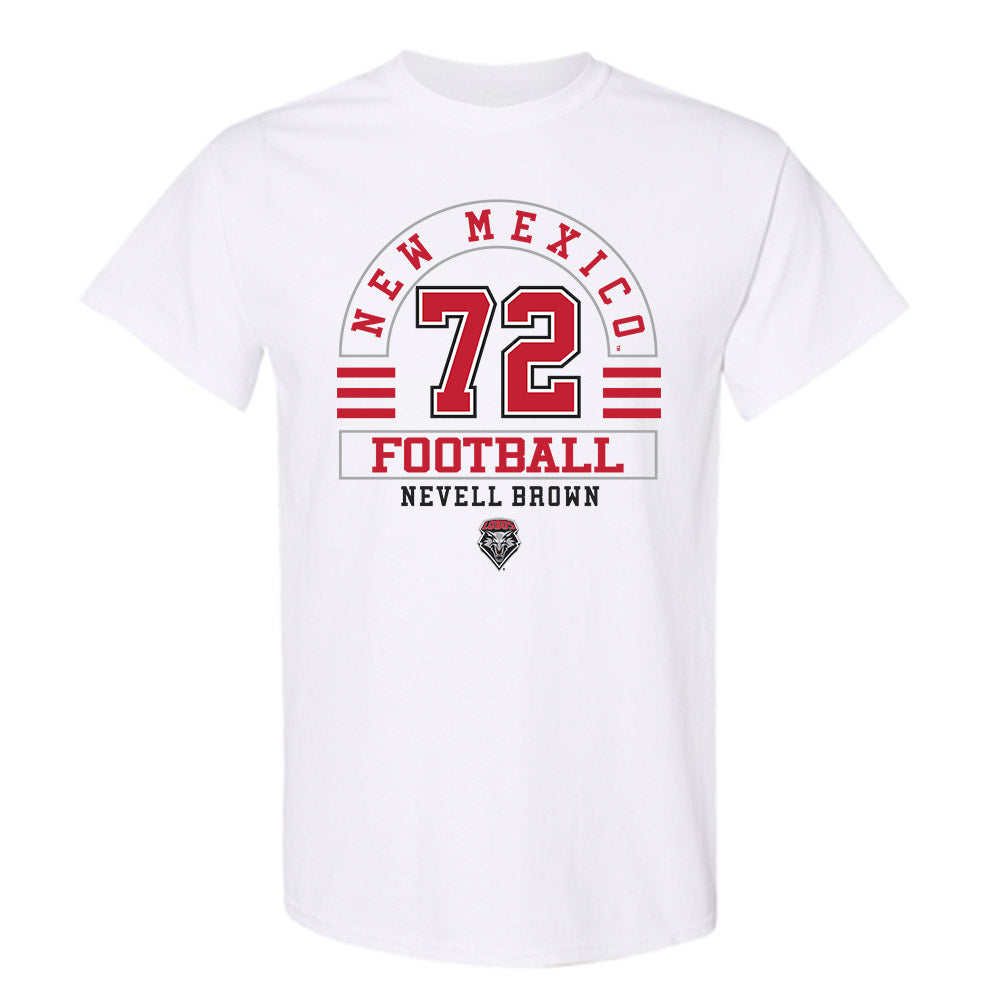 New Mexico - NCAA Football : Nevell Brown - Classic Fashion Shersey T-Shirt-0