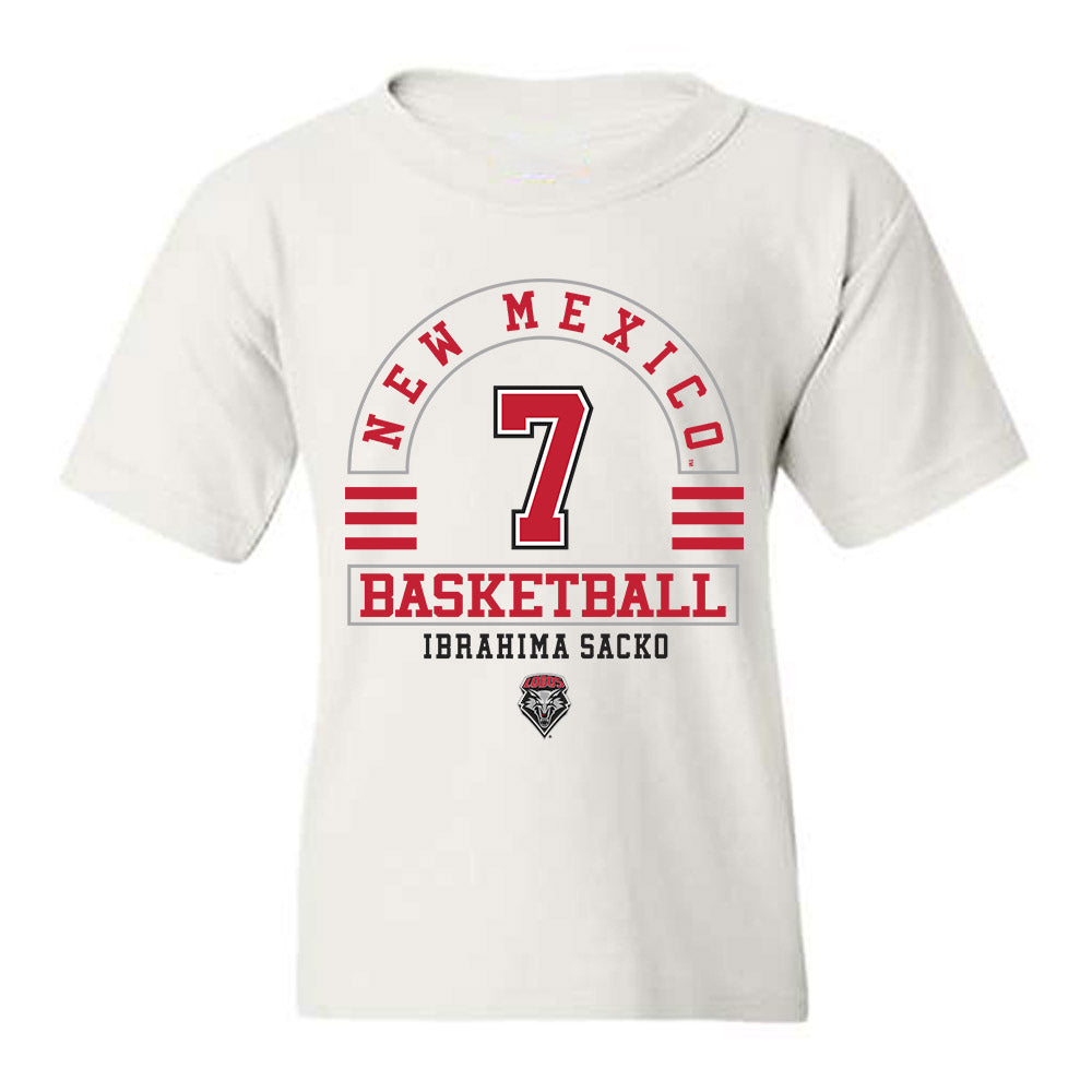 New Mexico - NCAA Men's Basketball : Ibrahima Sacko - Classic Fashion Shersey Youth T-Shirt-0