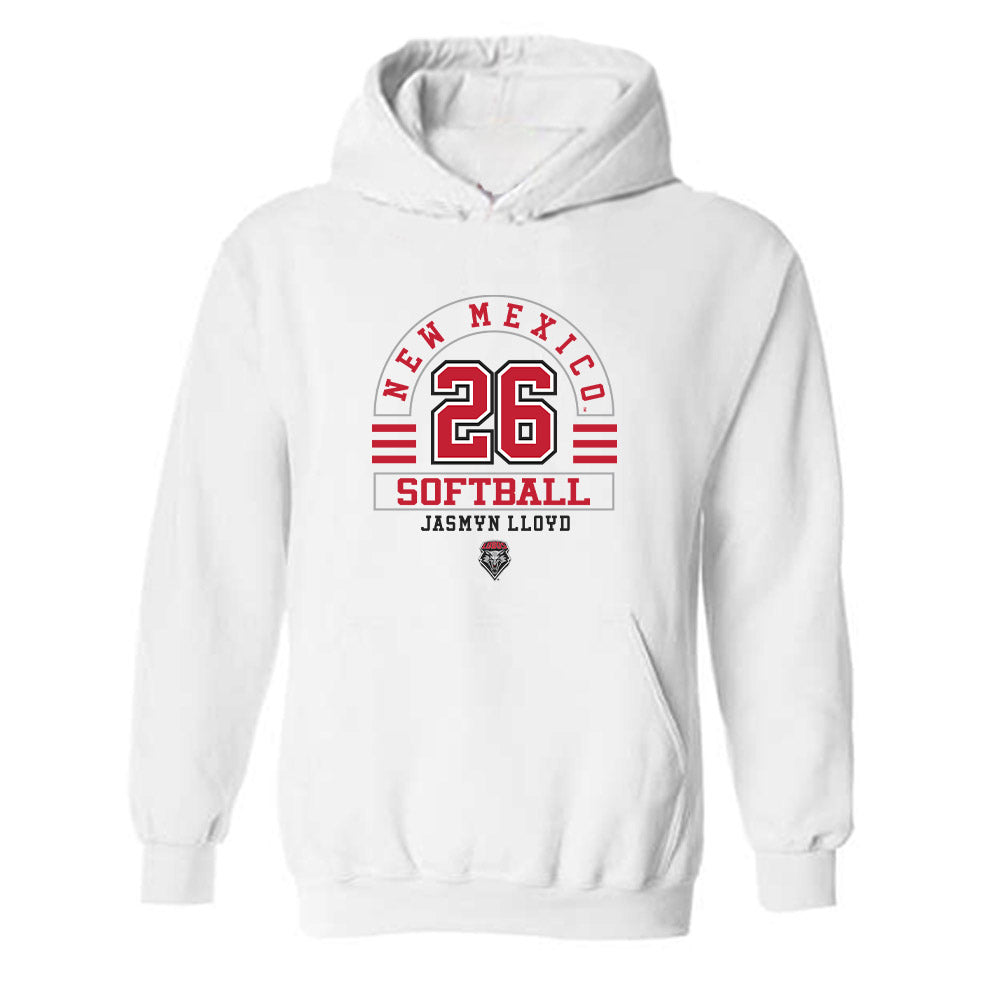 New Mexico - NCAA Softball : Jasmyn Lloyd - Classic Fashion Shersey Hooded Sweatshirt-0