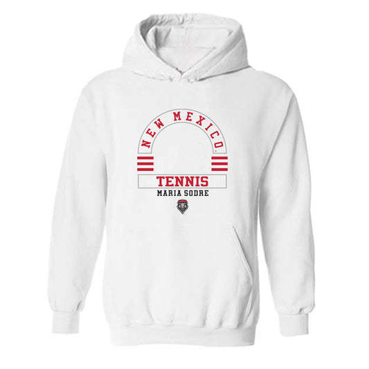 New Mexico - NCAA Women's Tennis : Maria Sodre - Classic Fashion Shersey Hooded Sweatshirt-0