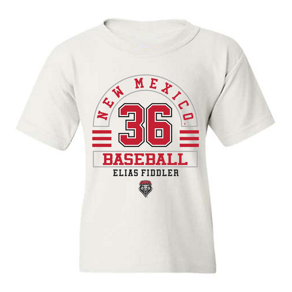 New Mexico - NCAA Baseball : Elias Fiddler - Classic Fashion Shersey Youth T-Shirt-0