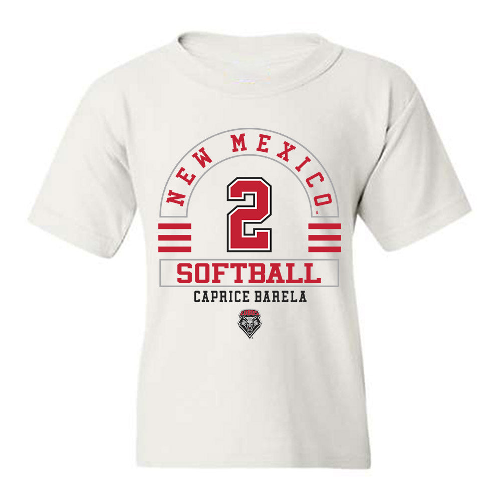 New Mexico - NCAA Softball : Caprice Barela - Classic Fashion Shersey Youth T-Shirt-0