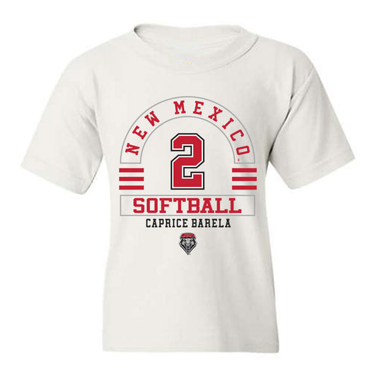 New Mexico - NCAA Softball : Caprice Barela - Classic Fashion Shersey Youth T-Shirt-0