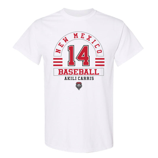 New Mexico - NCAA Baseball : Akili Carris - Classic Fashion Shersey T-Shirt-0