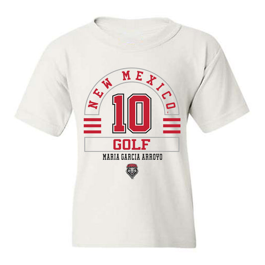 New Mexico - NCAA Women's Golf : Maria Garcia Arroyo - Classic Fashion Shersey Youth T-Shirt-0