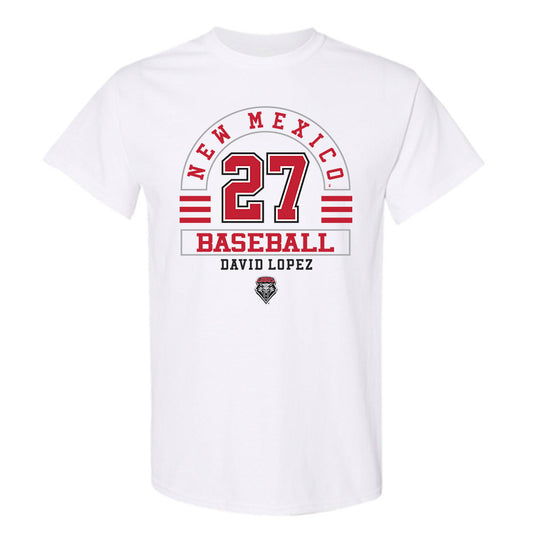 New Mexico - NCAA Baseball : David Lopez - Classic Fashion Shersey T-Shirt-0