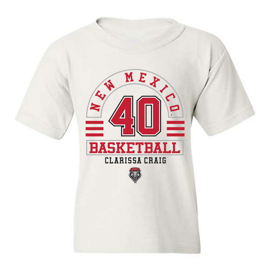 New Mexico - NCAA Women's Basketball : Clarissa Craig - Classic Fashion Shersey Youth T-Shirt-0