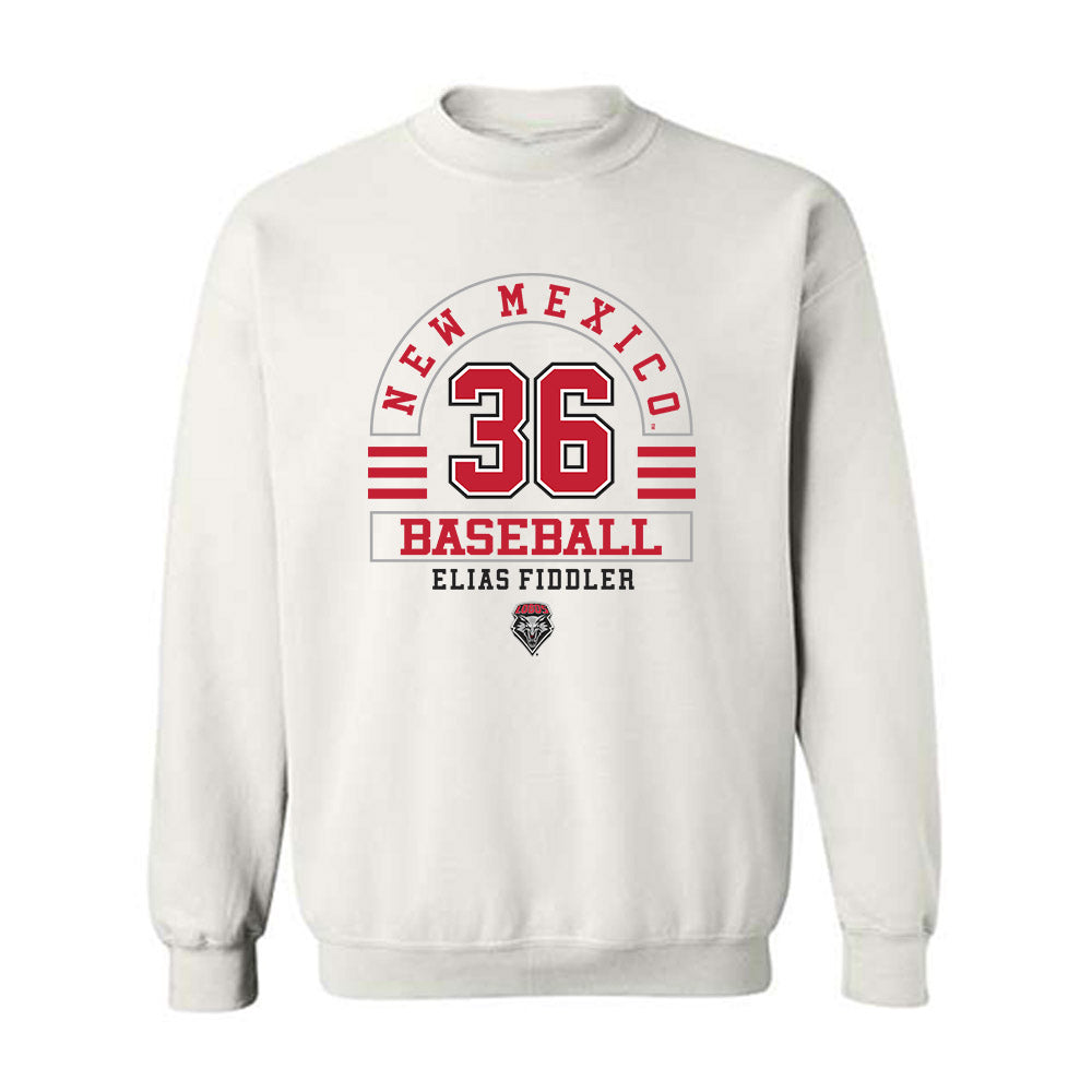 New Mexico - NCAA Baseball : Elias Fiddler - Classic Fashion Shersey Crewneck Sweatshirt-0