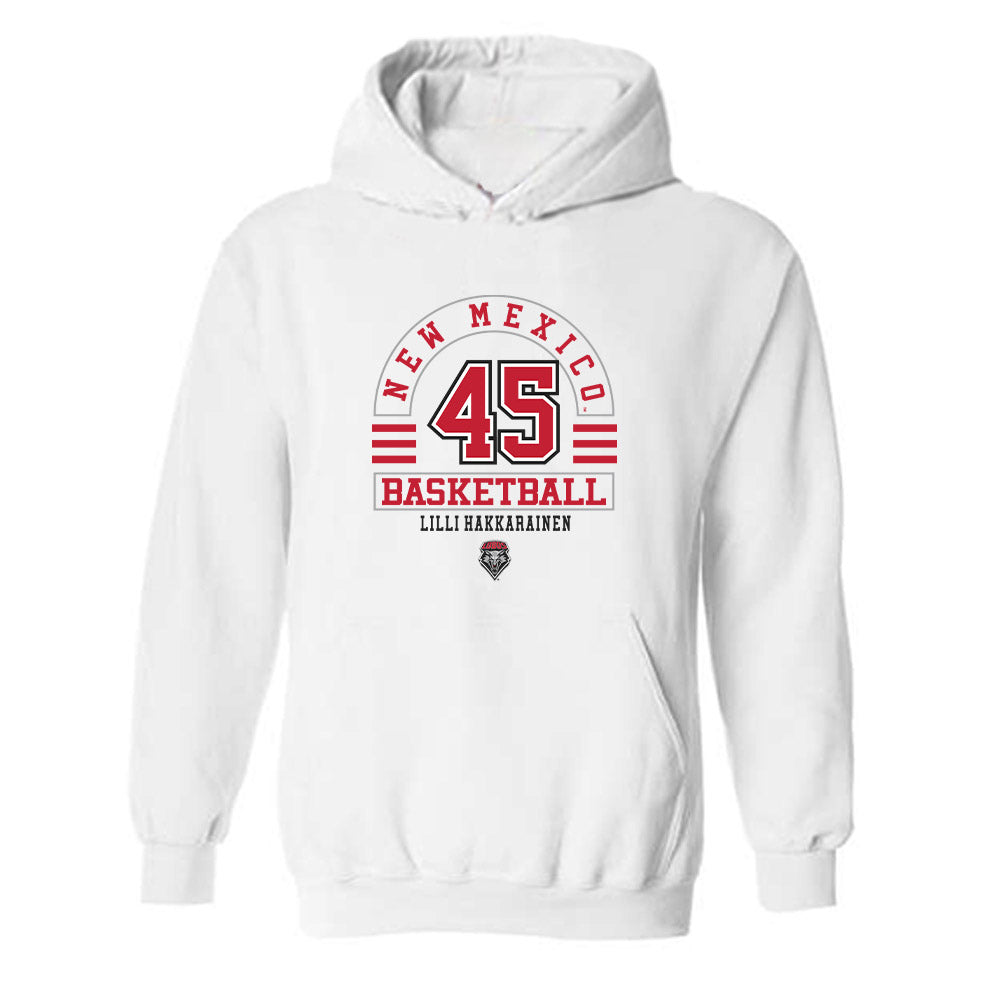 New Mexico - NCAA Women's Basketball : Lilli Hakkarainen - Classic Fashion Shersey Hooded Sweatshirt-0