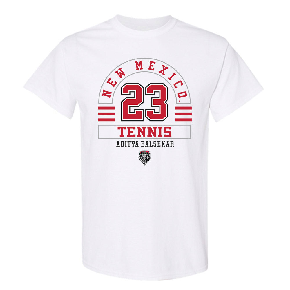 New Mexico - NCAA Men's Tennis : Aditya Balsekar - Classic Fashion Shersey T-Shirt-0