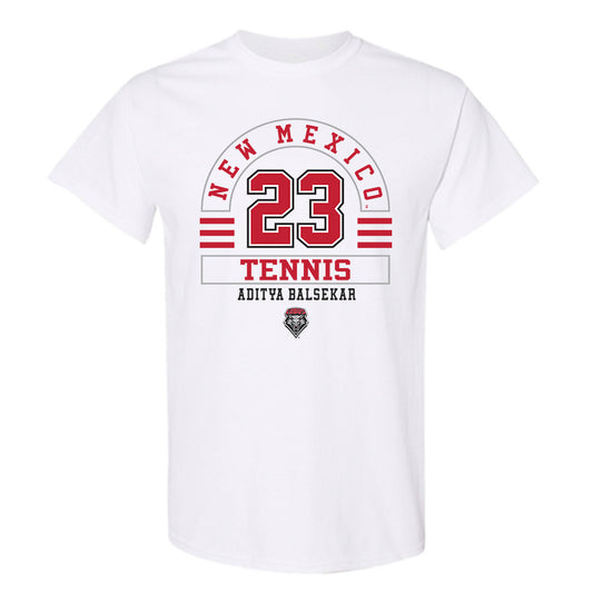 New Mexico - NCAA Men's Tennis : Aditya Balsekar - Classic Fashion Shersey T-Shirt-0