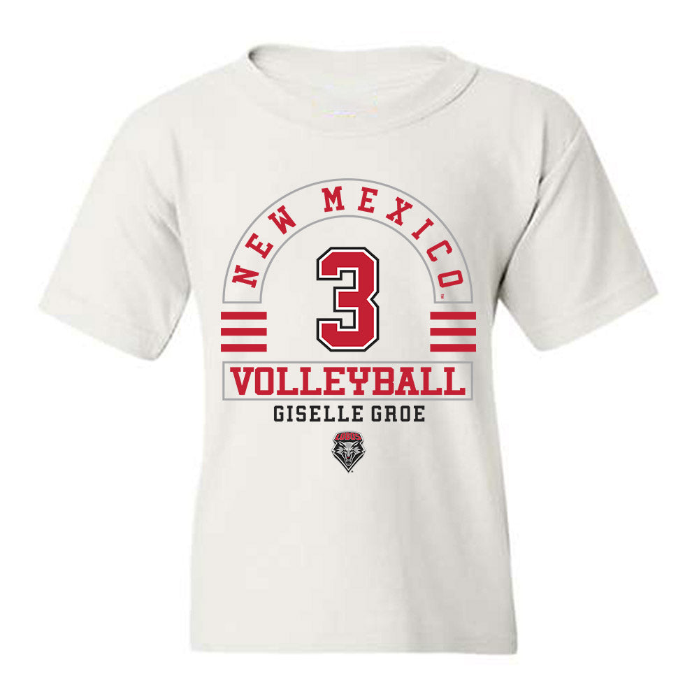 New Mexico - NCAA Women's Volleyball : Giselle Groe - Classic Fashion Shersey Youth T-Shirt-0