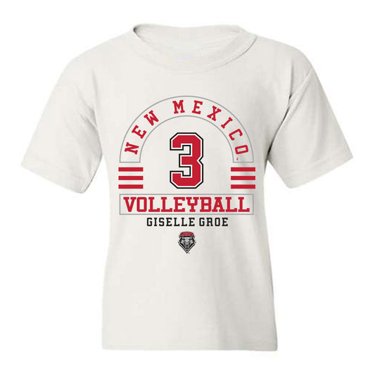 New Mexico - NCAA Women's Volleyball : Giselle Groe - Classic Fashion Shersey Youth T-Shirt-0