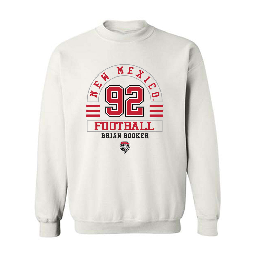 New Mexico - NCAA Football : Brian Booker - Classic Fashion Shersey Crewneck Sweatshirt-0