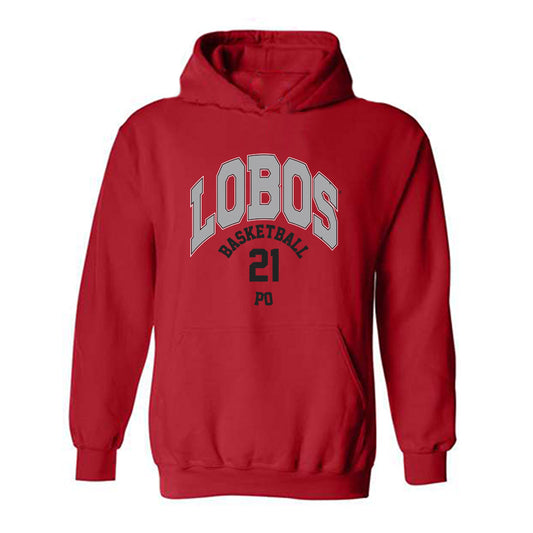 New Mexico - NCAA Women's Basketball : Reza Po - Classic Fashion Shersey Hooded Sweatshirt-0