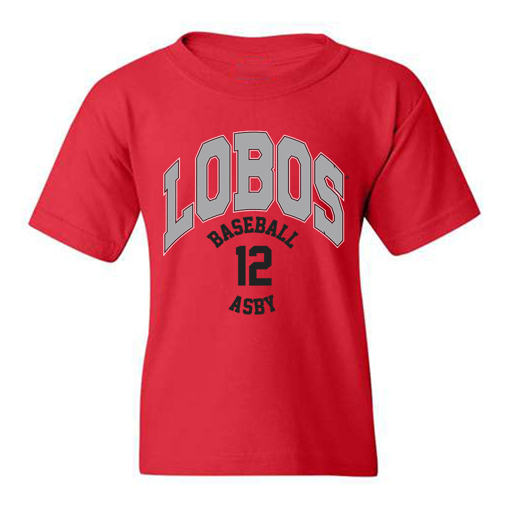 New Mexico - NCAA Baseball : Will Asby - Youth T-Shirt