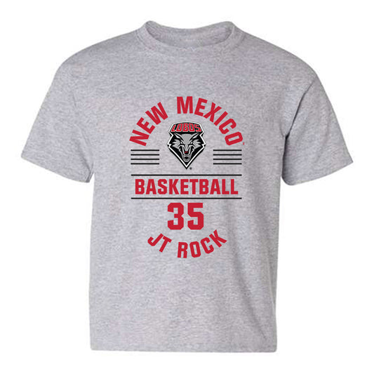 New Mexico - NCAA Men's Basketball : JT Rock - Classic Fashion Shersey Youth T-Shirt-0