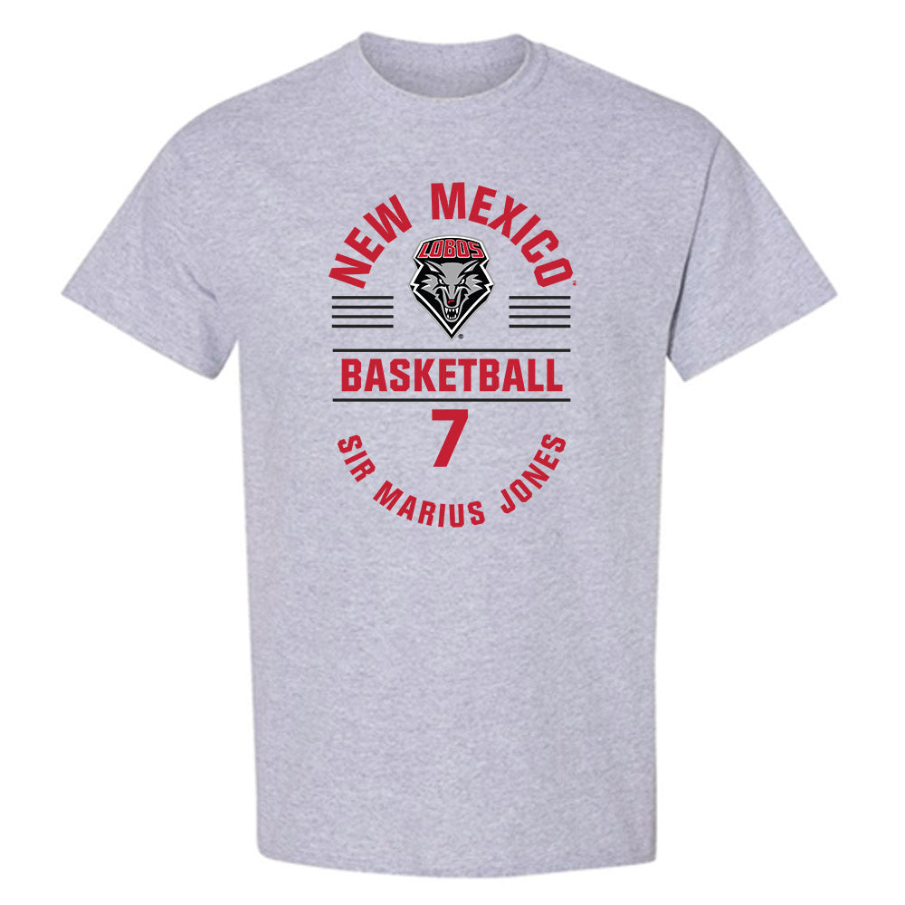 New Mexico - NCAA Men's Basketball : Sir Marius Jones - Classic Fashion Shersey T-Shirt-0