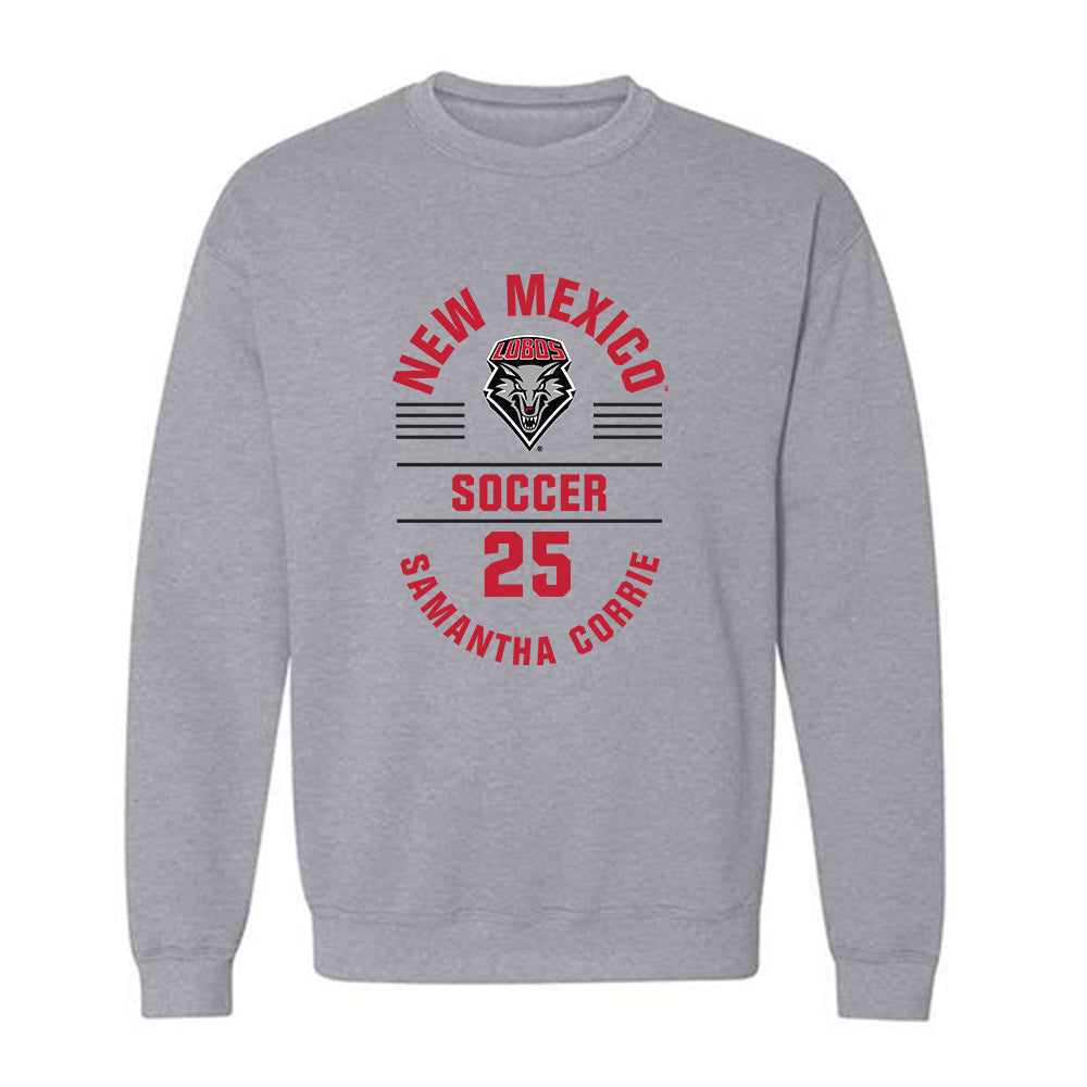 New Mexico - NCAA Women's Soccer : Samantha Corrie - Classic Fashion Shersey Crewneck Sweatshirt-0