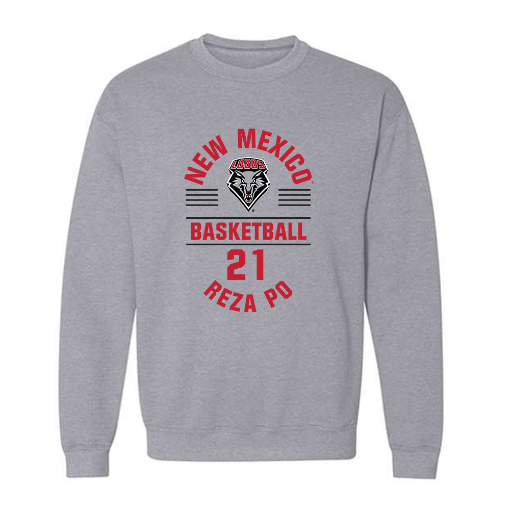 New Mexico - NCAA Women's Basketball : Reza Po - Classic Fashion Shersey Crewneck Sweatshirt-0