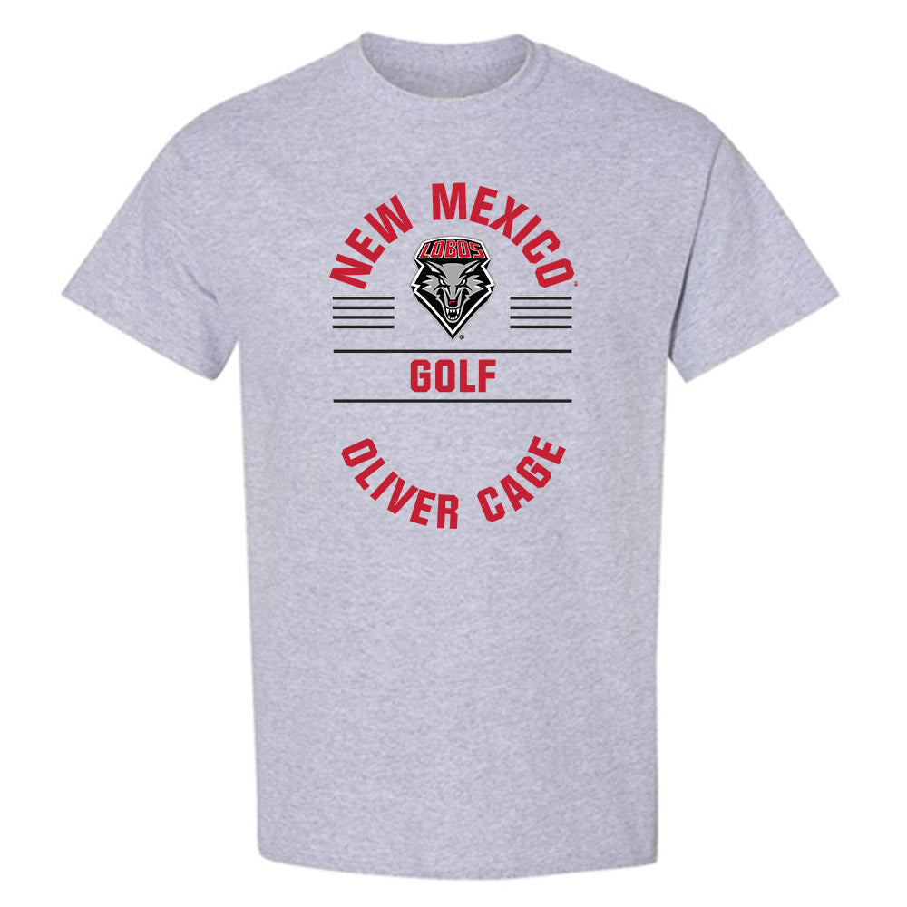 New Mexico - NCAA Men's Golf : Oliver Cage - Classic Fashion Shersey T-Shirt-0