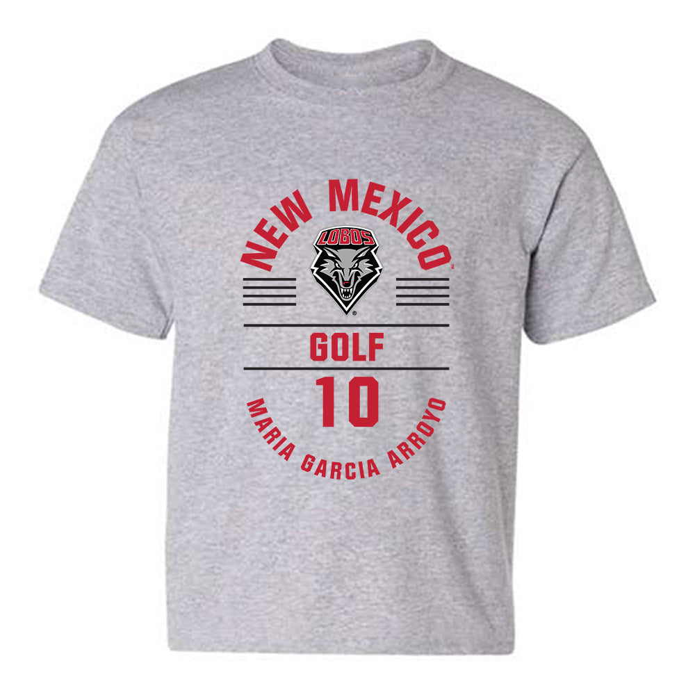 New Mexico - NCAA Women's Golf : Maria Garcia Arroyo - Classic Fashion Shersey Youth T-Shirt-0