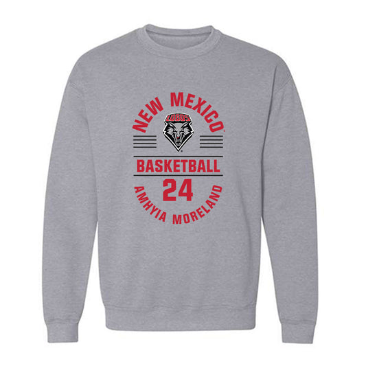 New Mexico - NCAA Women's Basketball : Amhyia Moreland - Classic Fashion Shersey Crewneck Sweatshirt-0