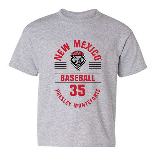 New Mexico - NCAA Baseball : Presley Monteforte - Classic Fashion Shersey Youth T-Shirt-0