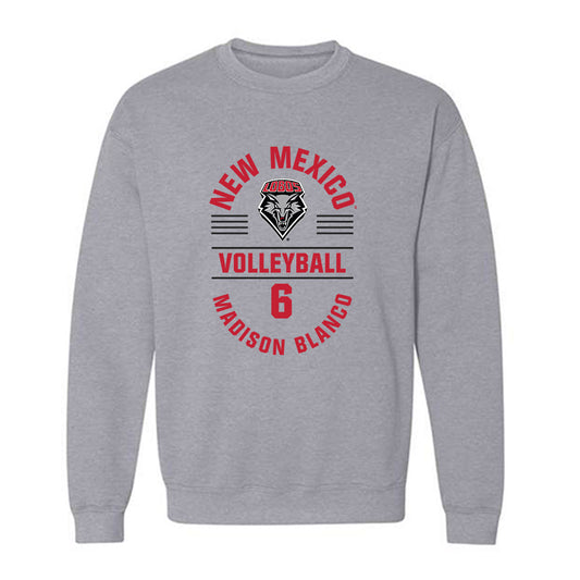 New Mexico - NCAA Women's Volleyball : Madison Blanco - Classic Fashion Shersey Crewneck Sweatshirt-0