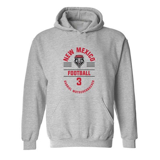 New Mexico - NCAA Football : Gabriel Motschenbacher - Classic Fashion Shersey Hooded Sweatshirt-0