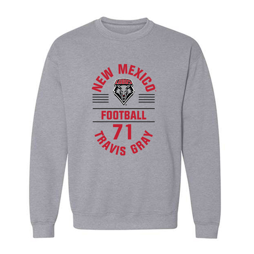 New Mexico - NCAA Football : Travis Gray - Classic Fashion Shersey Crewneck Sweatshirt-0