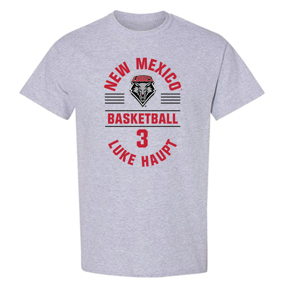 New Mexico - NCAA Men's Basketball : Luke Haupt - Classic Fashion Shersey T-Shirt-0