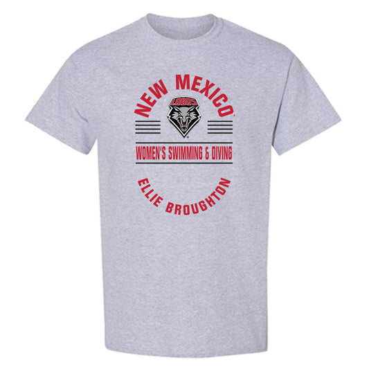 New Mexico - NCAA Women's Swimming & Diving : Ellie Broughton - Classic Fashion Shersey T-Shirt-0