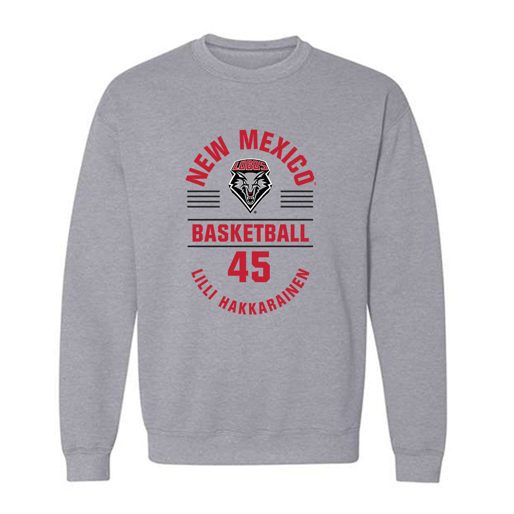 New Mexico - NCAA Women's Basketball : Lilli Hakkarainen - Classic Fashion Shersey Crewneck Sweatshirt-0