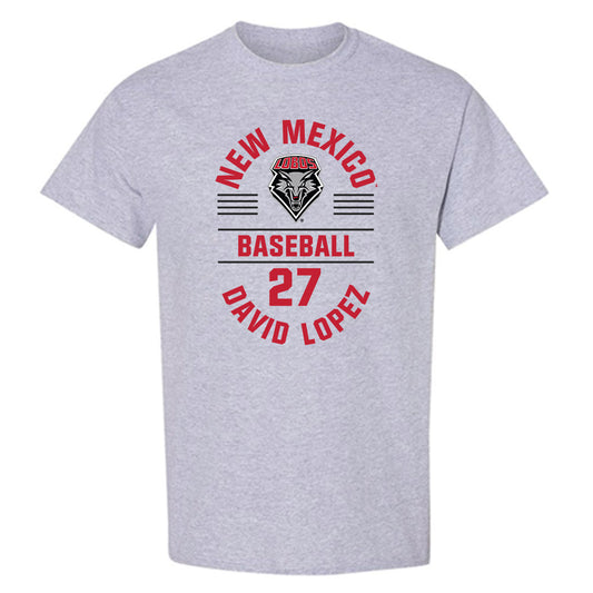 New Mexico - NCAA Baseball : David Lopez - Classic Fashion Shersey T-Shirt-0