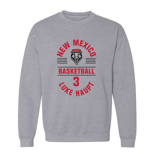 New Mexico - NCAA Men's Basketball : Luke Haupt - Classic Fashion Shersey Crewneck Sweatshirt-0