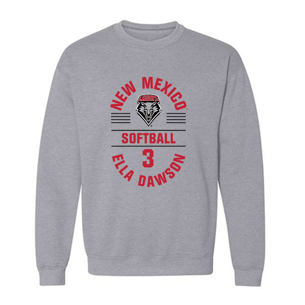 New Mexico - NCAA Softball : Ella Dawson - Classic Fashion Shersey Crewneck Sweatshirt-0