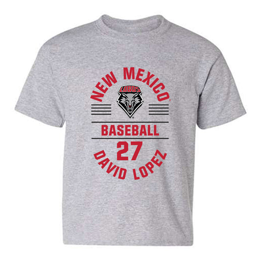 New Mexico - NCAA Baseball : David Lopez - Classic Fashion Shersey Youth T-Shirt-0